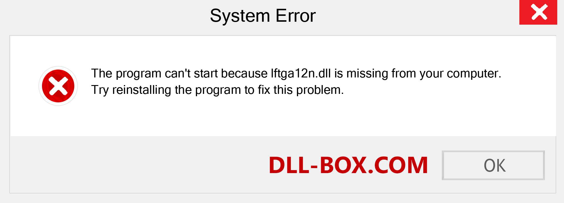  lftga12n.dll file is missing?. Download for Windows 7, 8, 10 - Fix  lftga12n dll Missing Error on Windows, photos, images